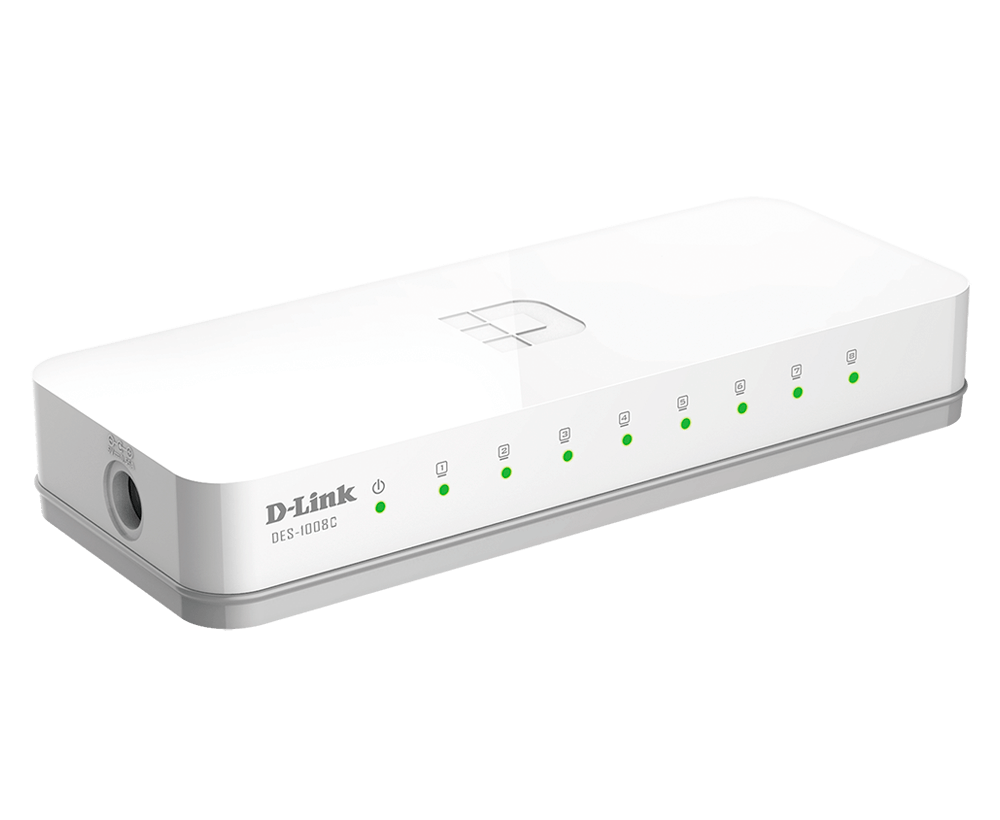 DES - 1008C Switch D - Link 8 - Port 10/100 Mbps Unmanaged - Pan store