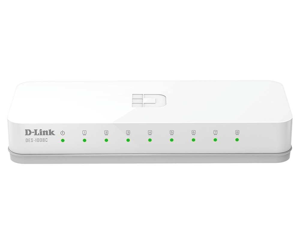 DES - 1008C Switch D - Link 8 - Port 10/100 Mbps Unmanaged - Pan store