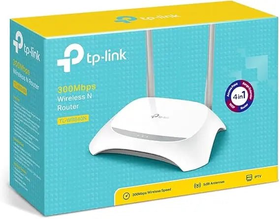 TP - Link TL - WR840N 300 Mbps Wireless N Router - White - Pan store